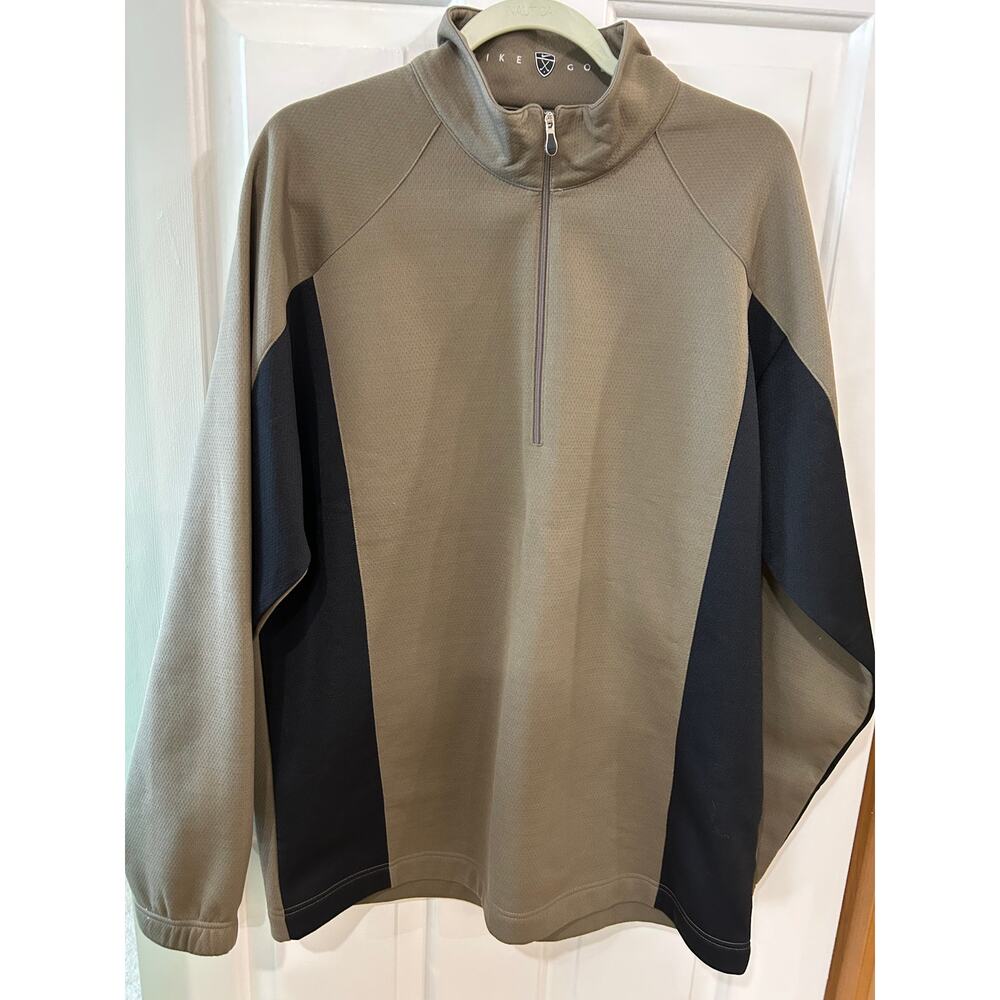 NIKE GOLF TIGER WOODS COLLECTION FIT DRY. 1/4 ZIP PULLOVER CLASSY PERFECT GIFT